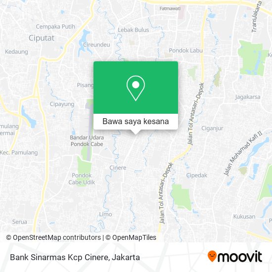 Peta Bank Sinarmas Kcp Cinere