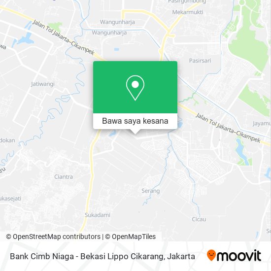 Peta Bank Cimb Niaga - Bekasi Lippo Cikarang