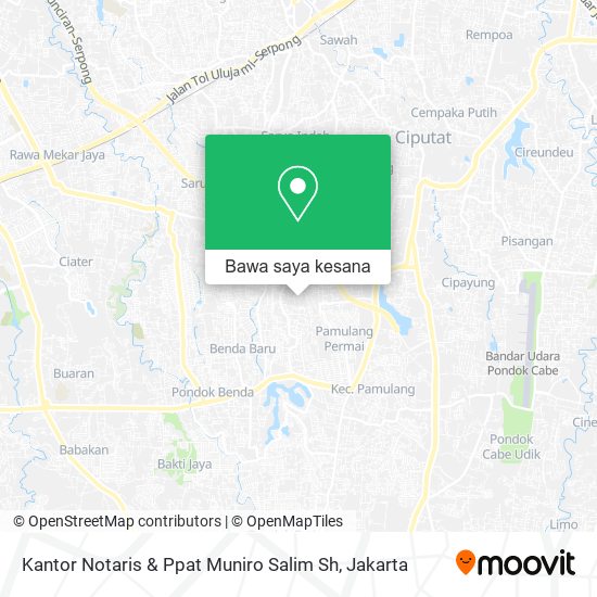 Peta Kantor Notaris & Ppat Muniro Salim Sh