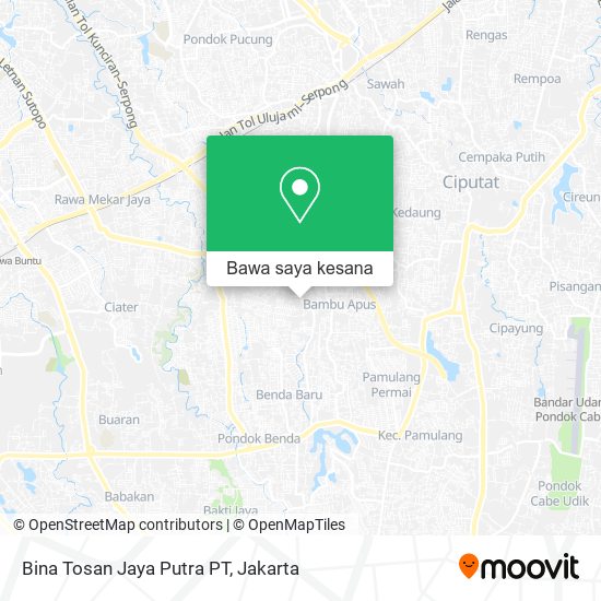 Peta Bina Tosan Jaya Putra PT