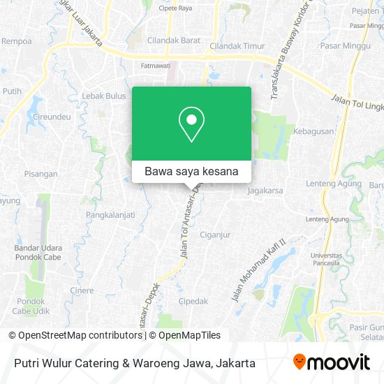 Peta Putri Wulur Catering & Waroeng Jawa