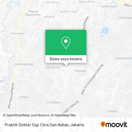 Peta Praktik Dokter Gigi Citra Dan Rekan