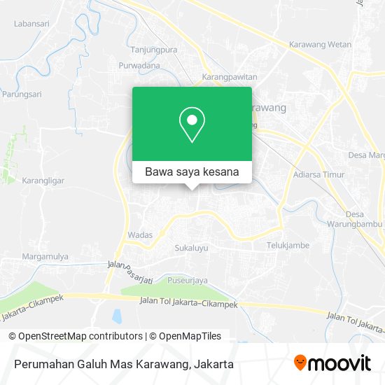 Peta Perumahan Galuh Mas Karawang