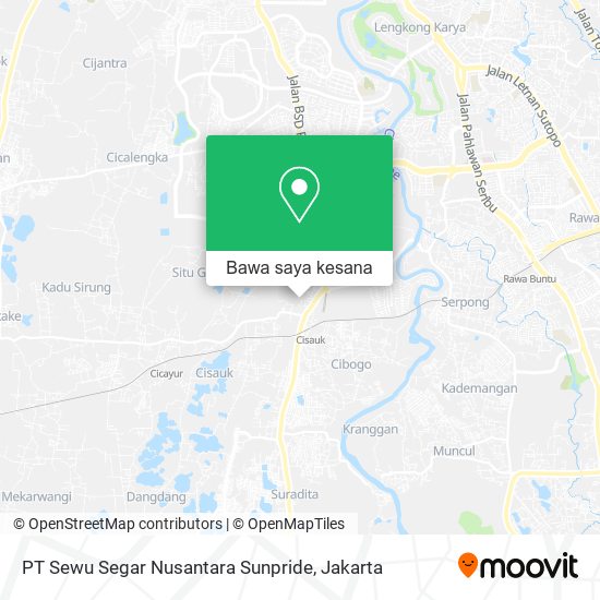 Peta PT Sewu Segar Nusantara Sunpride