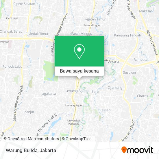 Peta Warung Bu Ida