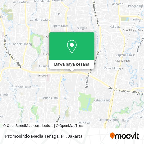Peta Promosindo Media Tenaga. PT