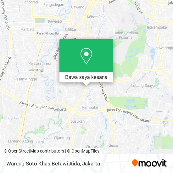 Peta Warung Soto Khas Betawi Aida