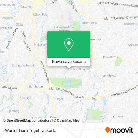 Peta Wartel Tiara Teguh