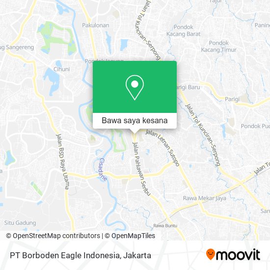 Peta PT Borboden Eagle Indonesia