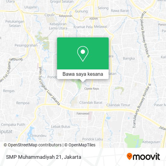 Peta SMP Muhammadiyah 21