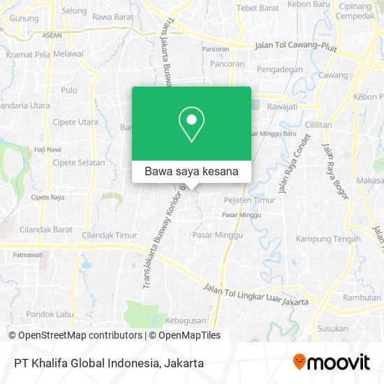 Peta PT Khalifa Global Indonesia