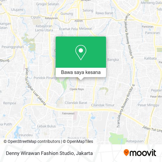 Peta Denny Wirawan Fashion Studio