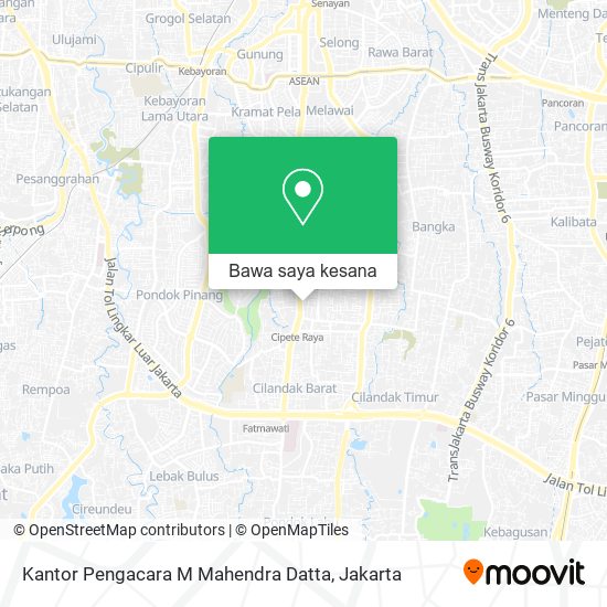 Peta Kantor Pengacara M Mahendra Datta