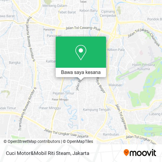 Peta Cuci Motor&Mobil Riti Steam