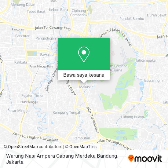 Peta Warung Nasi Ampera Cabang Merdeka Bandung