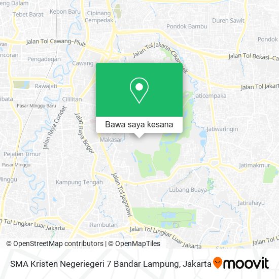 Peta SMA Kristen Negeriegeri 7 Bandar Lampung