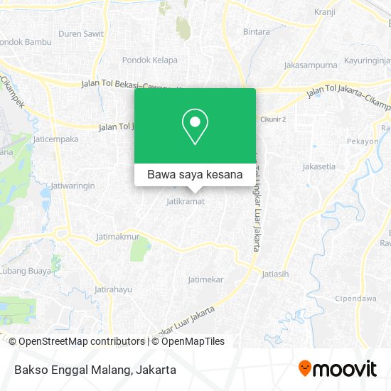 Peta Bakso Enggal Malang