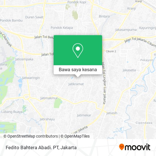 Peta Fedito Bahtera Abadi. PT