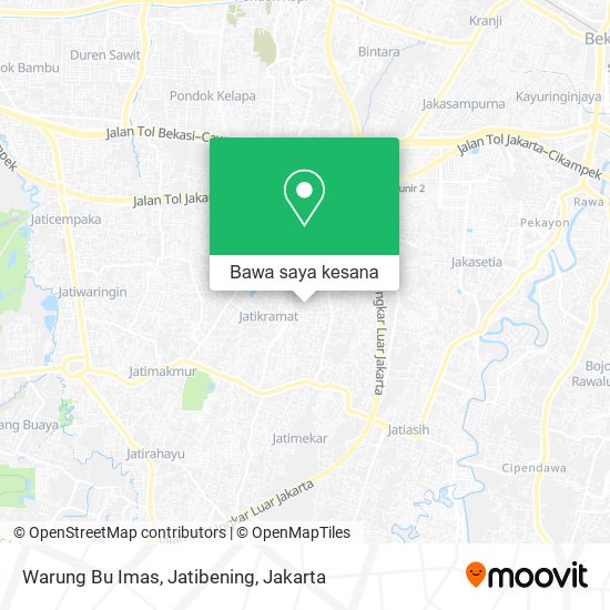 Peta Warung Bu Imas, Jatibening