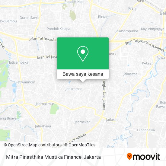 Peta Mitra Pinasthika Mustika Finance