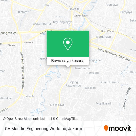 Peta CV Mandiri Engineering Worksho