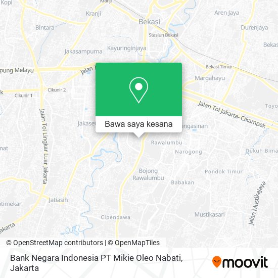 Peta Bank Negara Indonesia PT Mikie Oleo Nabati