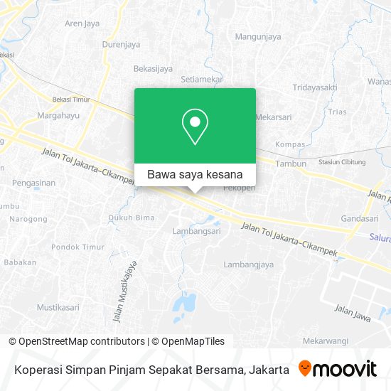 Peta Koperasi Simpan Pinjam Sepakat Bersama