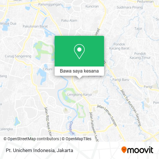 Peta Pt. Unichem Indonesia
