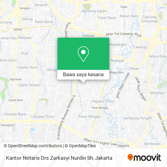 Peta Kantor Notaris Drs Zarkasyi Nurdin Sh