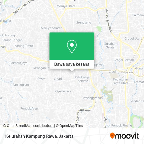 Peta Kelurahan Kampung Rawa