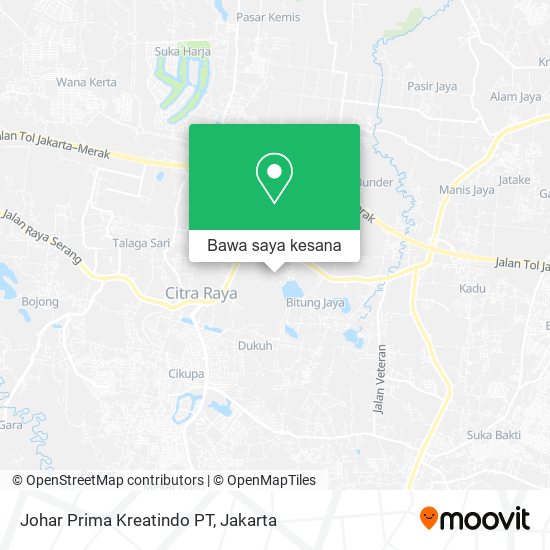 Peta Johar Prima Kreatindo PT