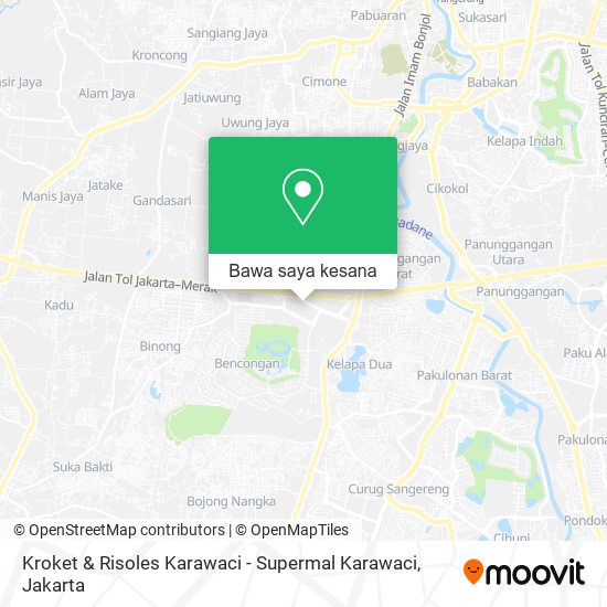 Peta Kroket & Risoles Karawaci - Supermal Karawaci