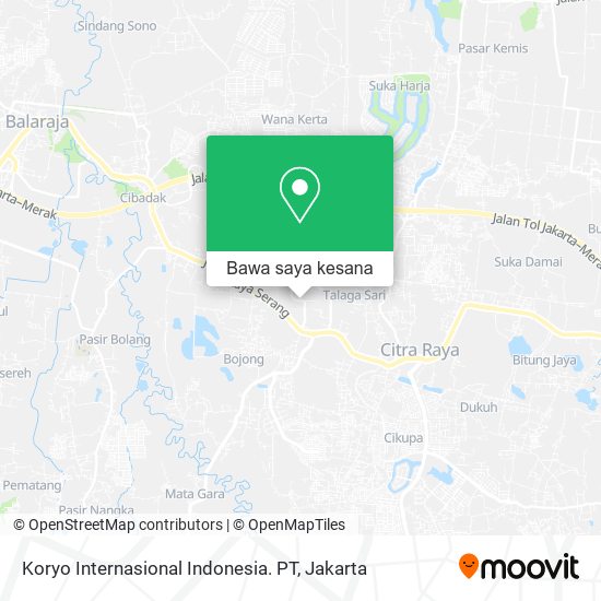 Peta Koryo Internasional Indonesia. PT
