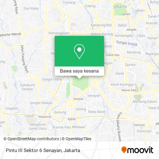 Peta Pintu III Sektor 6 Senayan