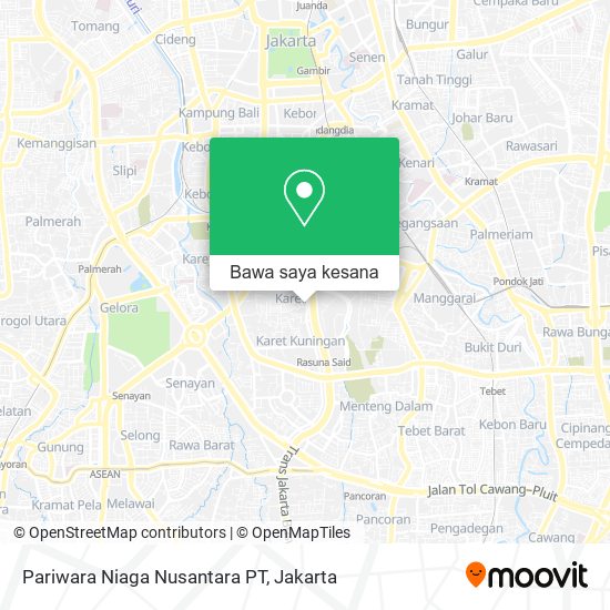 Peta Pariwara Niaga Nusantara PT