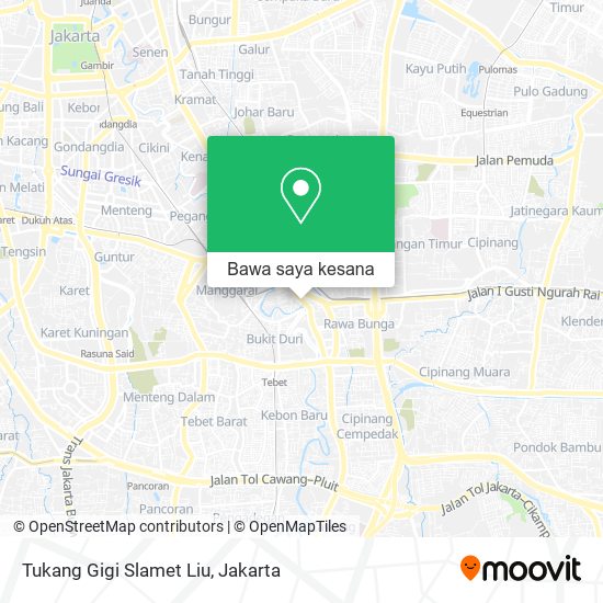 Peta Tukang Gigi Slamet Liu