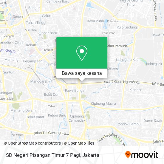 Peta SD Negeri Pisangan Timur 7 Pagi
