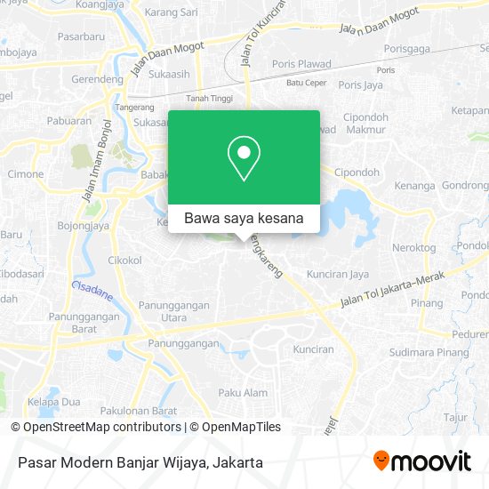 Peta Pasar Modern Banjar Wijaya