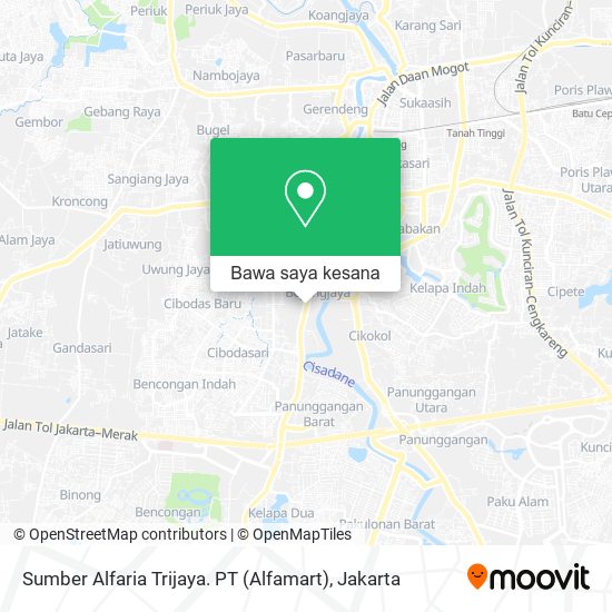 Peta Sumber Alfaria Trijaya. PT (Alfamart)