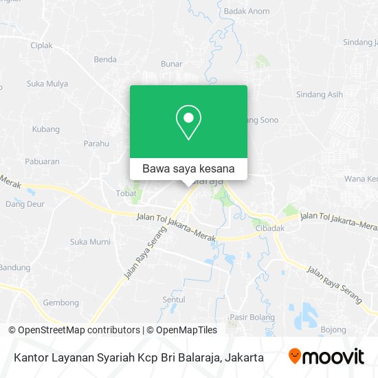 Peta Kantor Layanan Syariah Kcp Bri Balaraja