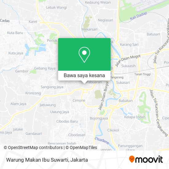 Peta Warung Makan Ibu Suwarti