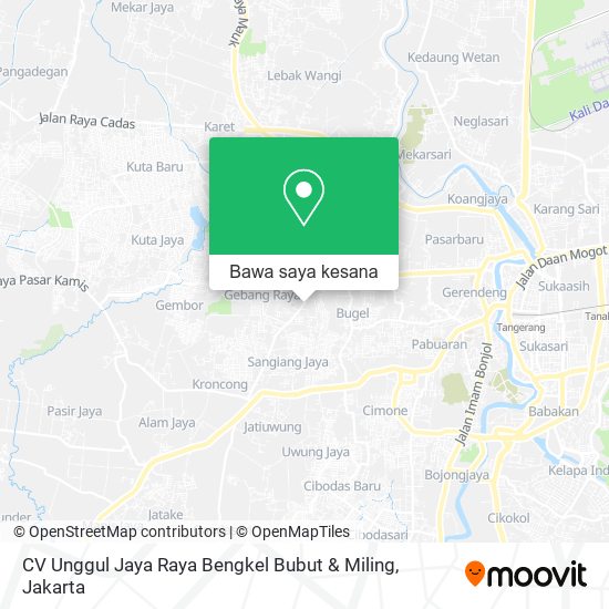 Peta CV Unggul Jaya Raya Bengkel Bubut & Miling