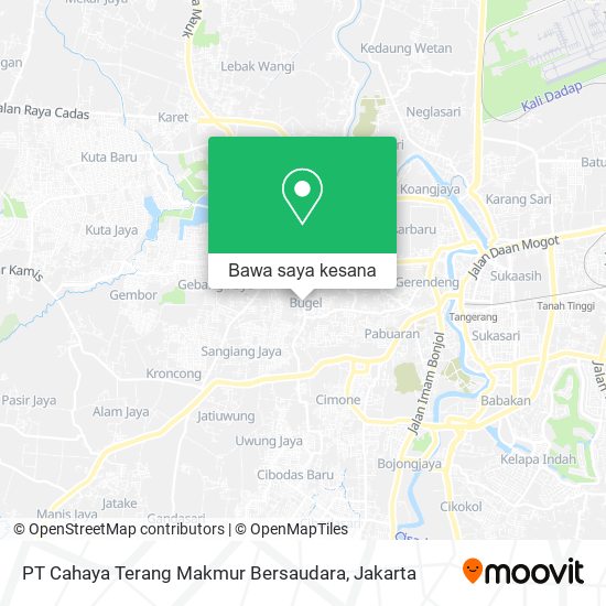 Peta PT Cahaya Terang Makmur Bersaudara