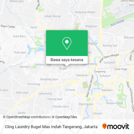 Peta Cling Laundry Bugel Mas Indah Tangerang