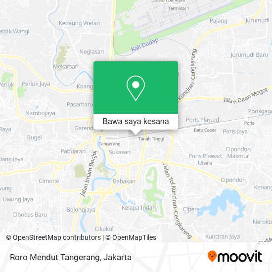 Peta Roro Mendut Tangerang