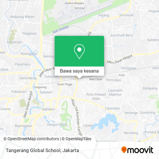 Peta Tangerang Global School