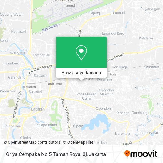 Peta Griya Cempaka No 5 Taman Royal 3j