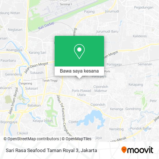 Peta Sari Rasa Seafood Taman Royal 3