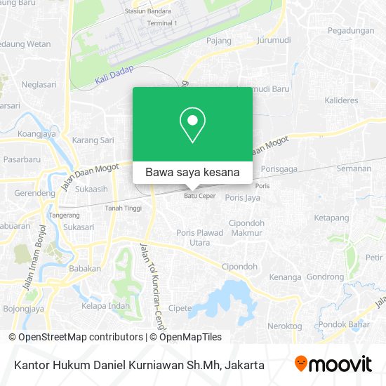 Peta Kantor Hukum Daniel Kurniawan Sh.Mh