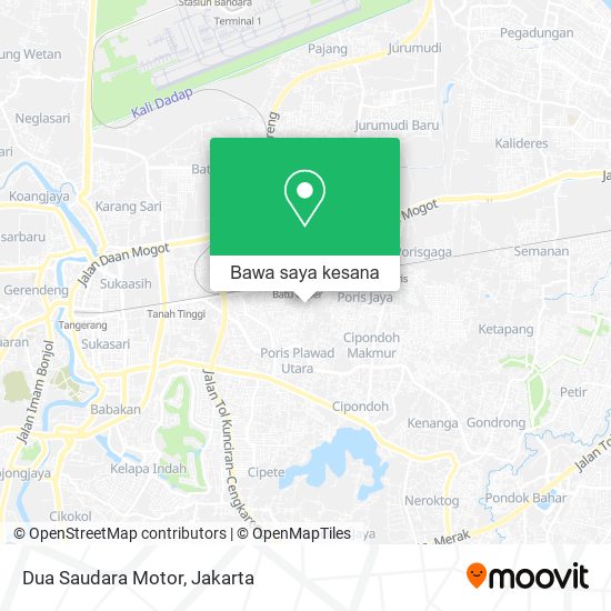 Peta Dua Saudara Motor